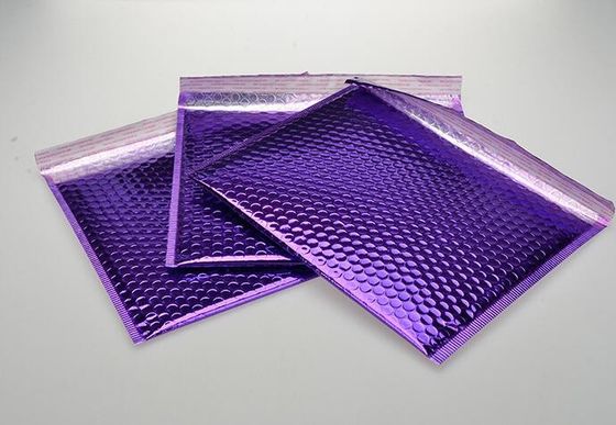 bolso púrpura del sobre de la burbuja del papel de aluminio del animal doméstico del sobre a prueba de humedad de la burbuja de 160*230m m