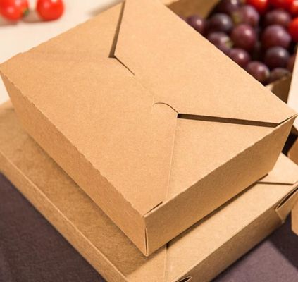caja para llevar rectangular de 900ml Fried Chicken Custom Paper Lunch