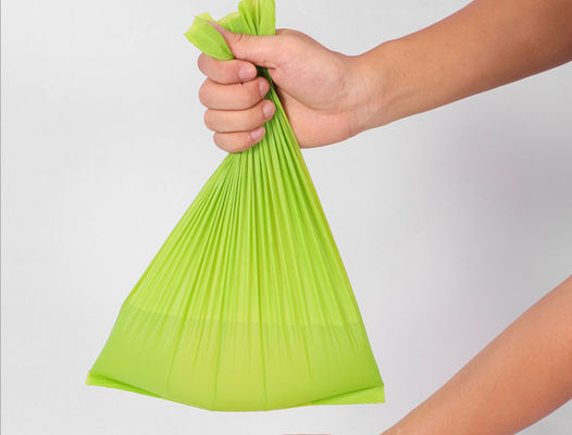 Bolsos disponibles biodegradables abonablees, bolsos de basura verdes grandes de los 80X90CM