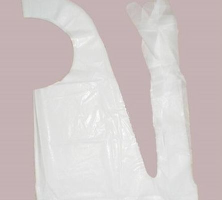 Delantales plásticos blancos disponibles de la cocina del restaurante de la maicena que cuecen EN13432