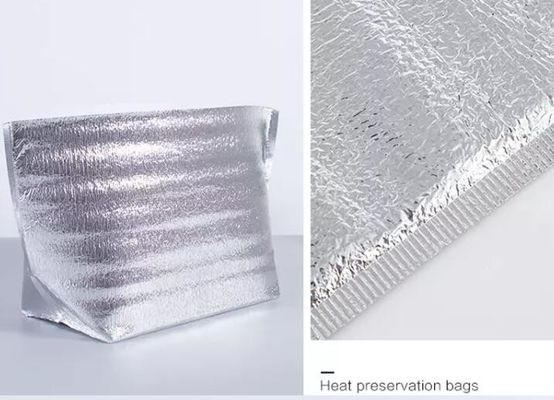 bolso de empaquetado del aislamiento del papel de aluminio de la entrega termal plana de la boca de los 40*50cm