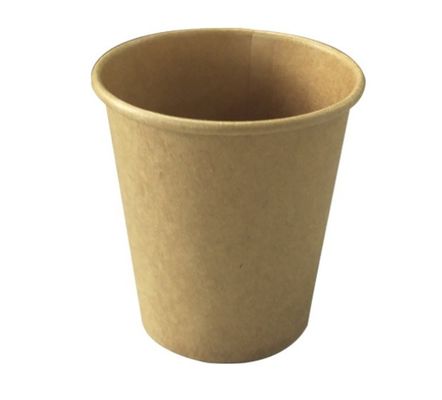 Buena taza de papel de la prueba de Kraft del mayorista, taza de papel de pequeña capacidad 100ml para la promoción