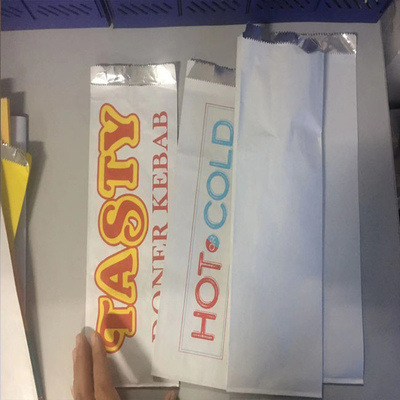El bocadillo de papel impermeable a la grasa de la BARBACOA disponible empaqueta a Logo Lined Aluminum Foil Bag de encargo