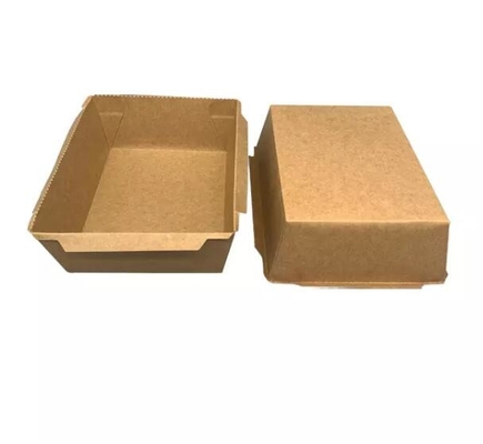 caja de empaquetado del sushi de papel disponible de 500ml 700ml 900ml 1200ml con la tapa transparente