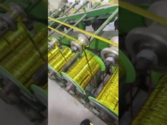 Camiseta de la corbata de pan y caramelo con hilo de cuerda de rosado con película PET metalizada