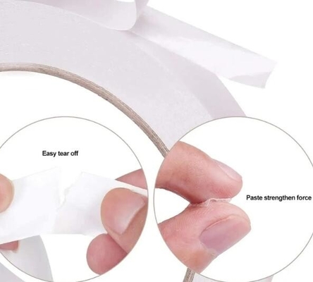 Base de disolvente / fundido en caliente cinta de bordado de papel de doble cara con fundido en caliente / disolvente