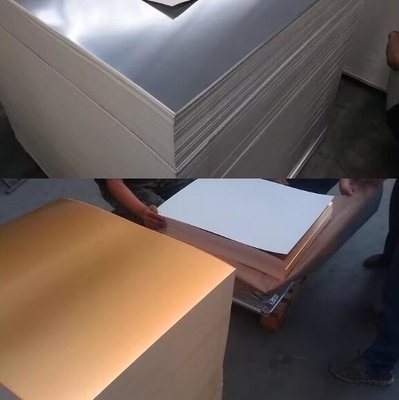 Papel compuesto metalizado de plata y oro para cajas de cigarrillos
