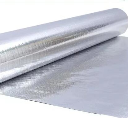 Fabricación de tejidos de aluminio de tejido reflector único o doble con el respaldo de una hoja de aluminio