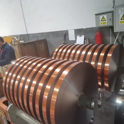 Película de poliéster metalizada de cobre azul y negro o aluminizada para envases y conductos