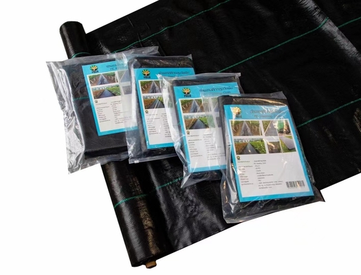 70-180GSM Tejido de control de malezas no tejido de PP negro y verde para deshierba, tapete de maleza de tejido