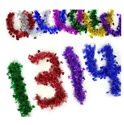Celebración del día de Navidad Pull Strips, Pull Strips decorativas, Flor de color PVC