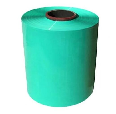 Película de envase de envase verde y blanco negro de plástico PE para envasadoras de envase redondo y cuadrado agrícolas