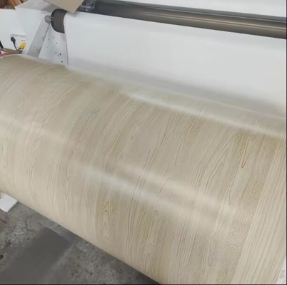 Películas de impresión para muebles de decoración de granos de madera, papel poli decorativo para muebles