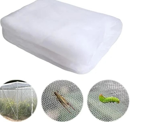 100% PE Blanco de color transparente invernadero Red anti insectos para plantas y uvas