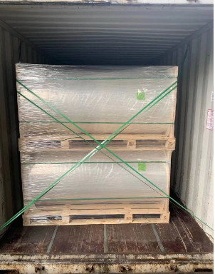 Color amarillo PE contractor de calor / LLDPE película de estiramiento para embalaje botella / embalaje de bebidas protector