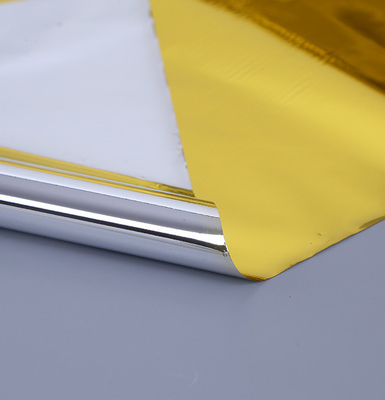 Oro de color 12mic PET película aluminizada resistente a altas temperaturas