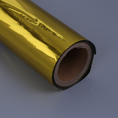 Oro de color 12mic PET película aluminizada resistente a altas temperaturas