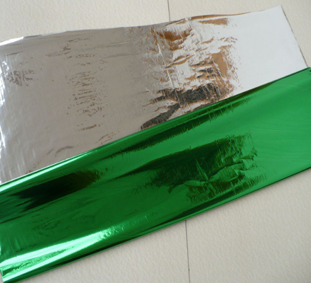 Película de propileno metalizado de color / película de CPP reflejada de Mylar aluminizada