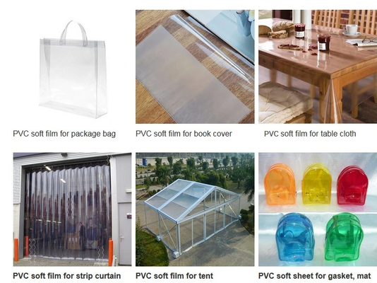 Pvc pegamento blando película transparente colorado pvc helado colorado pegamento brillante pvc película