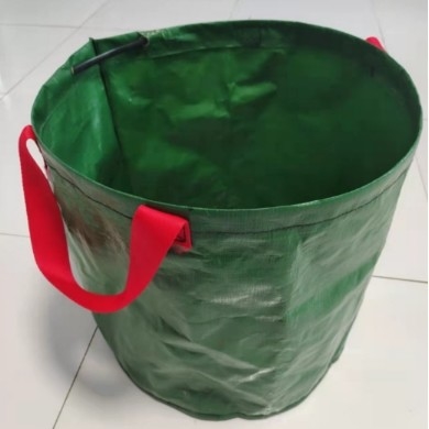 Bolso de recogida de hojas de PE para patio de parque, bolso de recogida de hojas verdes flexible e impermeable