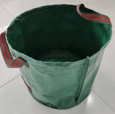 Bolso de recogida de hojas de PE para patio de parque, bolso de recogida de hojas verdes flexible e impermeable
