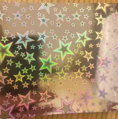 12mic PET/17mic bopp recubrimiento holográfico metalizado primer utilizado para la impresión UV