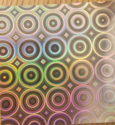 12mic PET/17mic bopp recubrimiento holográfico metalizado primer utilizado para la impresión UV