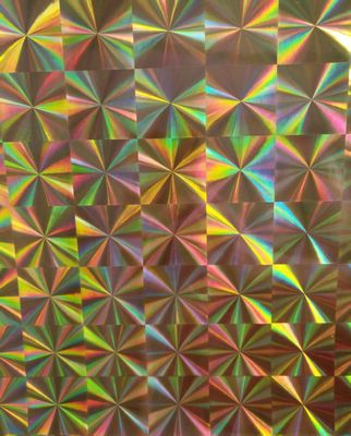 12mic PET/17mic bopp recubrimiento holográfico metalizado primer utilizado para la impresión UV