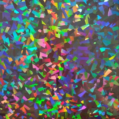 12mic PET/17mic bopp recubrimiento holográfico metalizado primer utilizado para la impresión UV