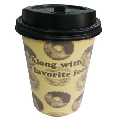 taza caliente de la espuma de la bebida del café disponible 9oz con la tapa
