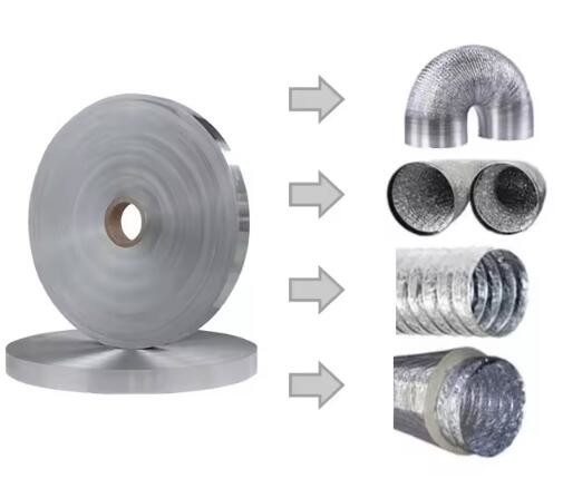 Película de poliéster metalizada de cobre azul y negro o aluminizada para envases y conductos