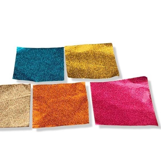 Hoja de aluminio recubierta de cera de color personalizada para papel de envoltura de chocolate
