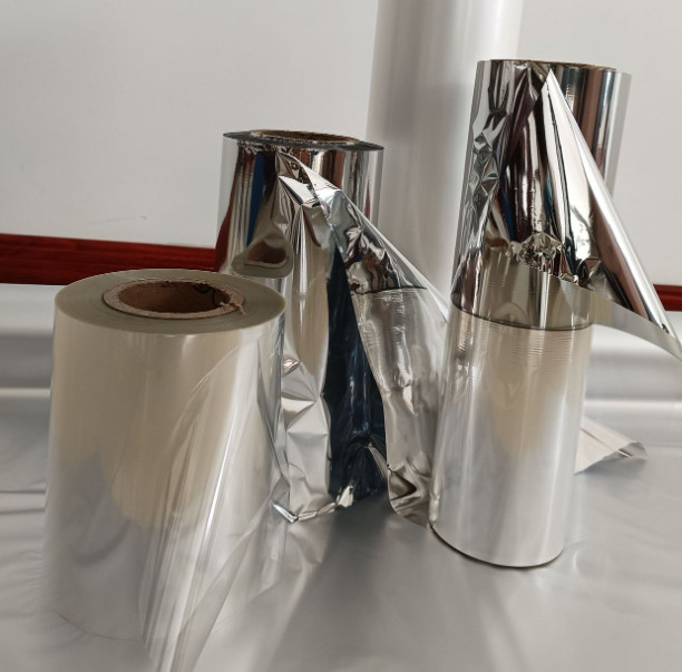 Película aluminizada para mascotas, al vacío, película cpp aluminizada, película mate, película ligera de aluminio doble corona 12um